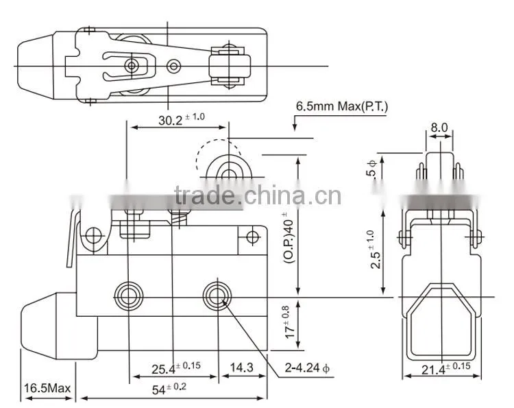 CNTD Waterproof push button limit micro switches CZ-7141