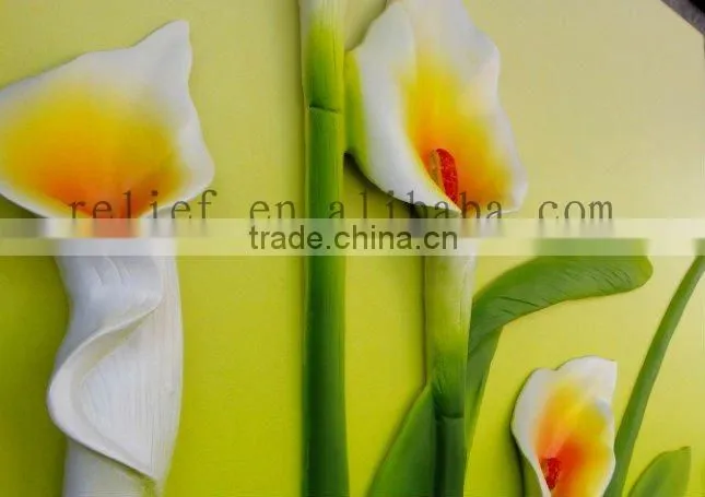 White calla flower art painting