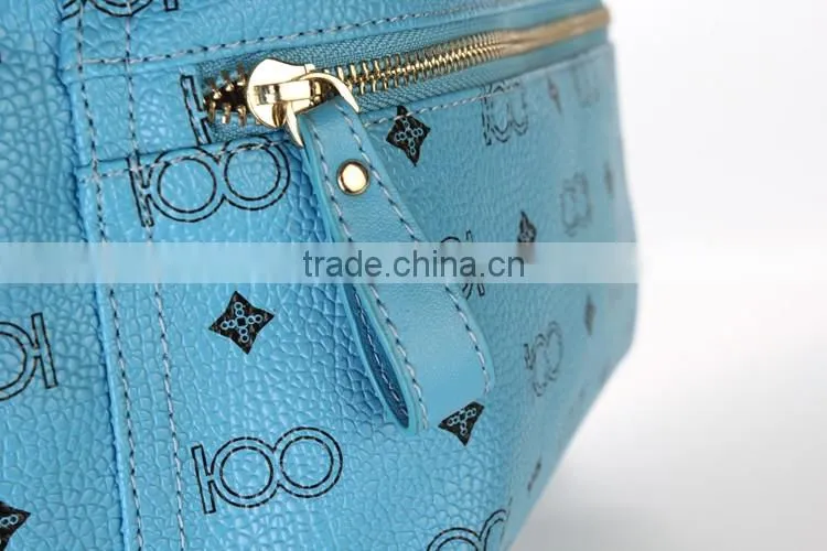 promotional new 2014 blue fashion backpack custom laptop bag
