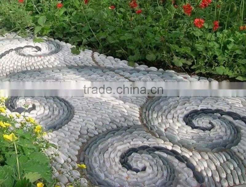 Natural Black basalt pebble stone