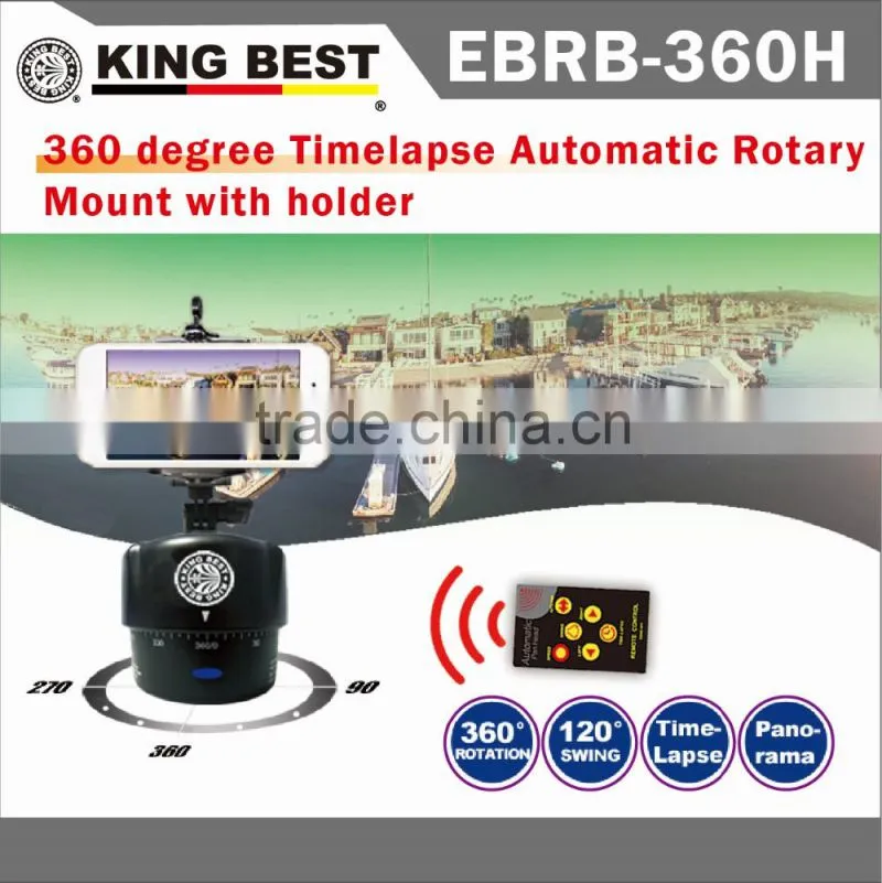 KING BEST Automatic pan head hunting 360 degree Time Lapse photography Action Cameras 1/4" Screw Time Lapse photography