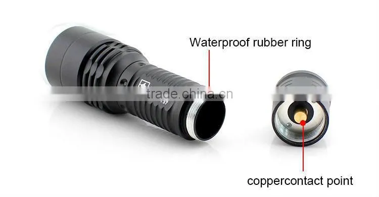 GOREAD Y37 high Bright T6 LED focusable dimming 1000lum high power flashlight