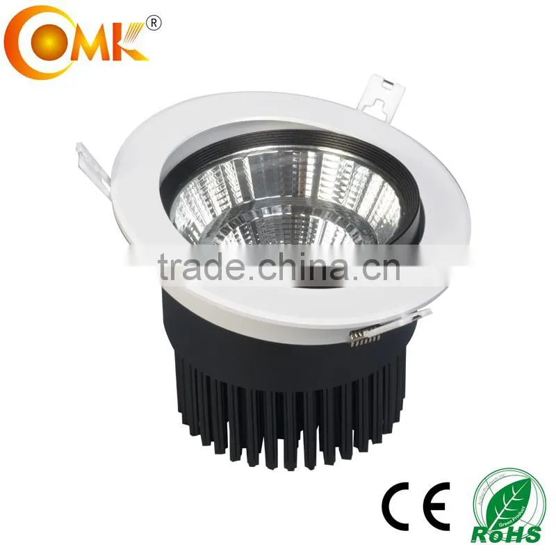 Adjustable pure aluminum 30w down light with 220v store and superstore lighting