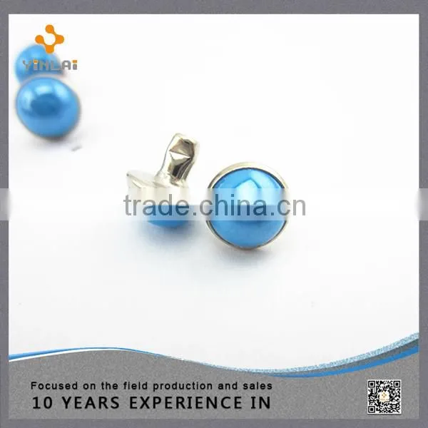 Latest fashion metal pearl rivets