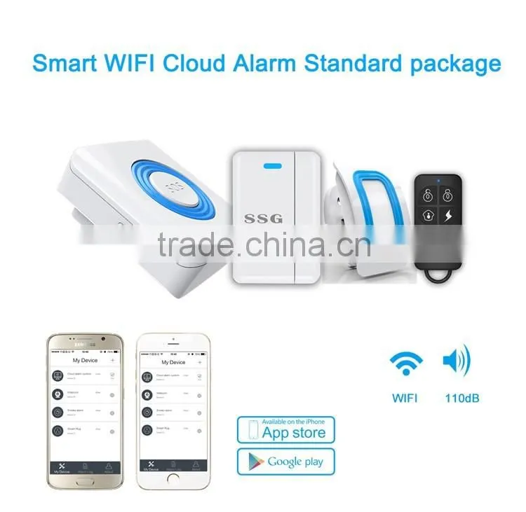 SSG-T0 Smart WIFI Cloud Wireless Burglar Alarm System for Home