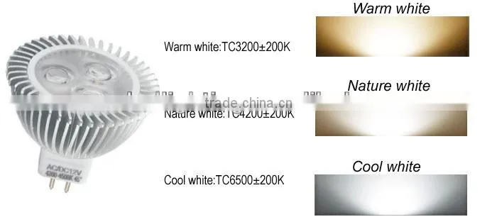 B1 gu10 5W spot led light 50*47mm 430lm cri>80 dimmable