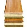 bedroom used warm bamboo flooring with coffee color