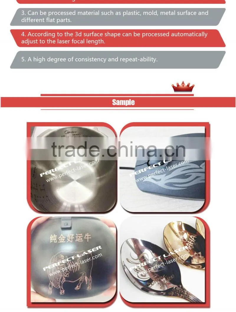 30W 3D Curve Surface Dynamic Focusing Fiber Laser Marking Machine high quality fiber laser metal marking machine/fiber laser