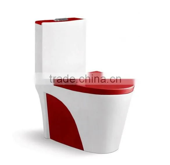 Ceramic Washdown one piece colorl toilets black