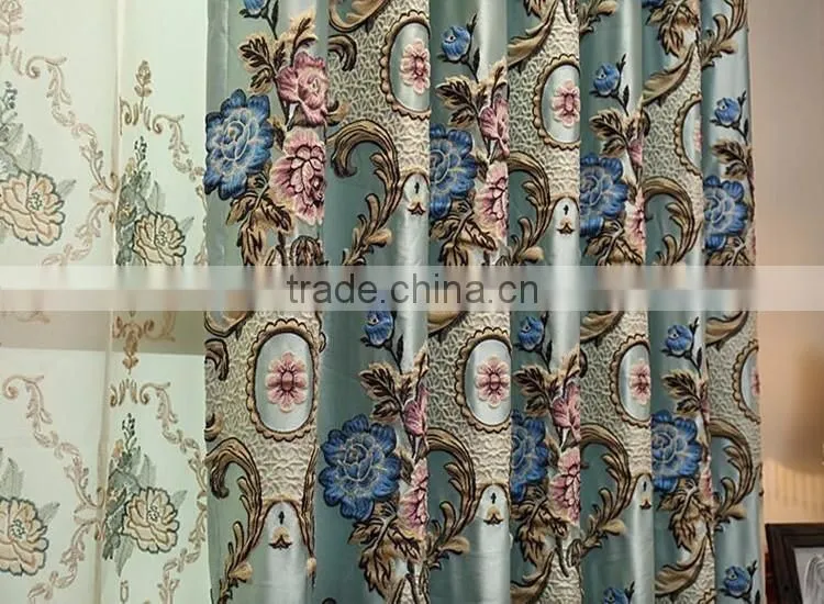Customize Jacquard Embroidery living room curtain window curtains curtain fabric home decoration