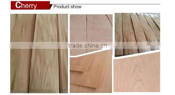 Crown cut wood veneer face for plywood