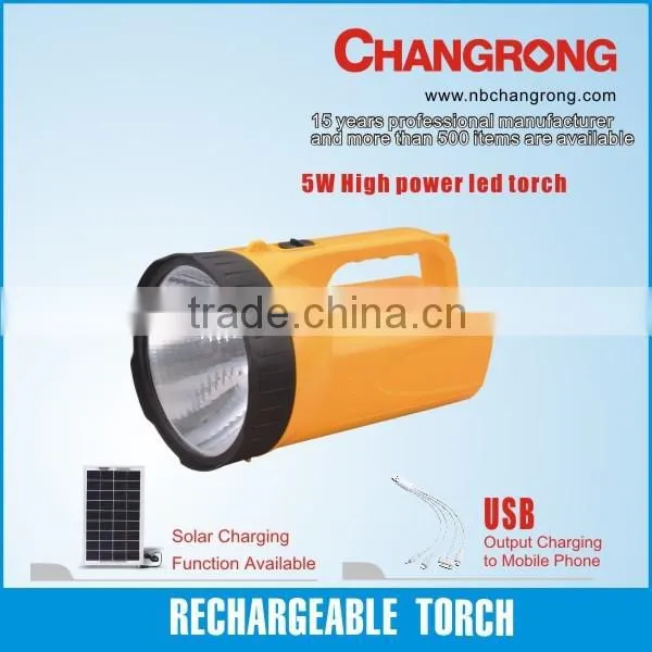 5W hand rechargeable flashlight CR-9730