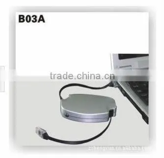 B03 new design retractable desktop cable holder for hotel room