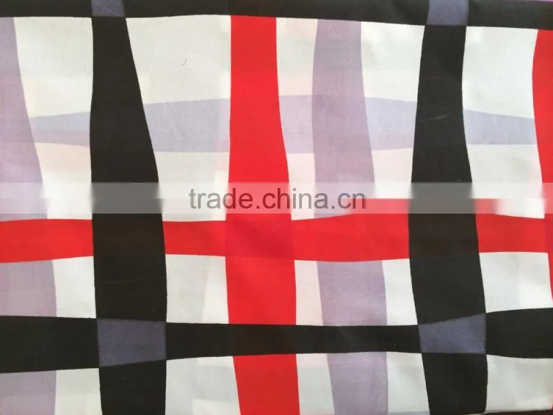China wholesale gingham fabric for bed sheet