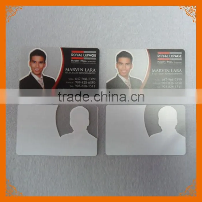 0.36 mm half transparent business card printing