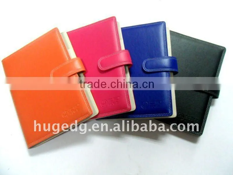 fashional loose-leaf pu leather notebook ,loose-leaf leather notebook cover