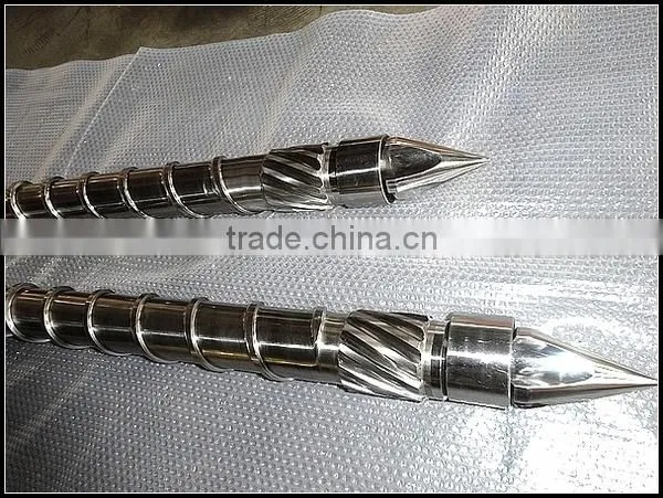 Plastic injection single screw barrel for PET