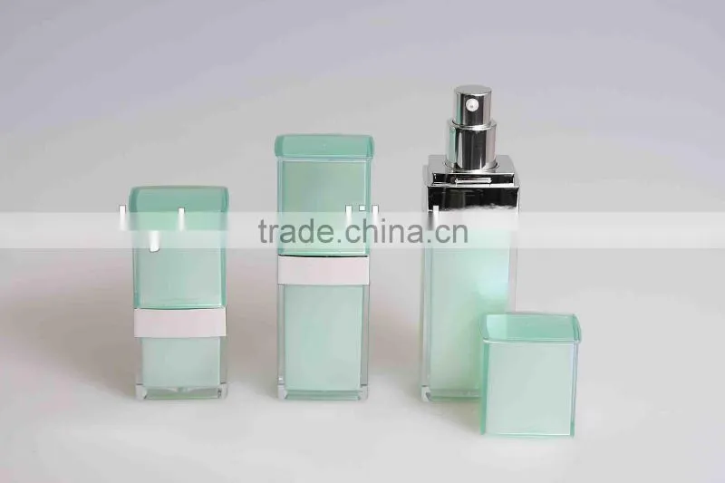acrylic bottles and jars