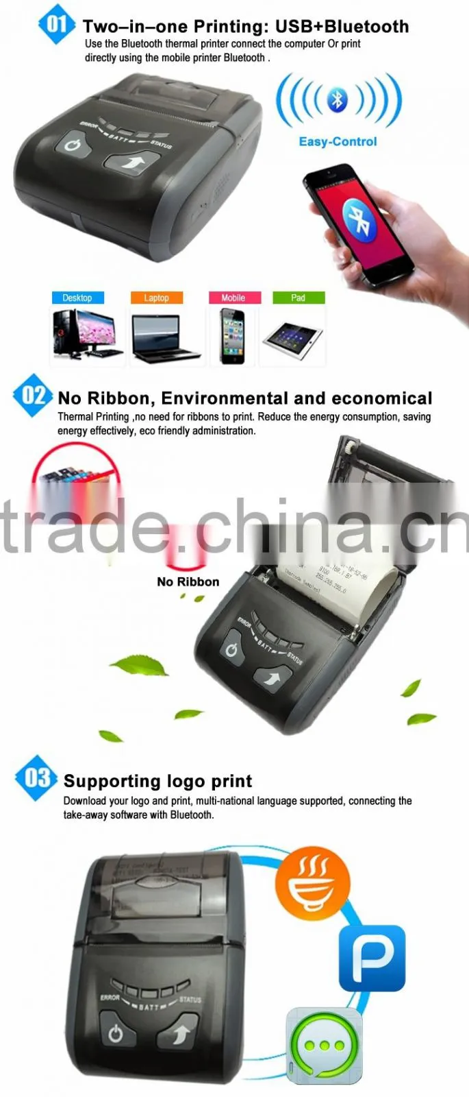 Android USB Mini Thermal Receipt Printer IMP002