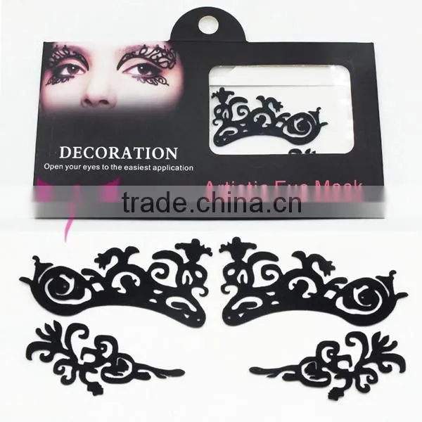 Amazing eye mask sticker in body art