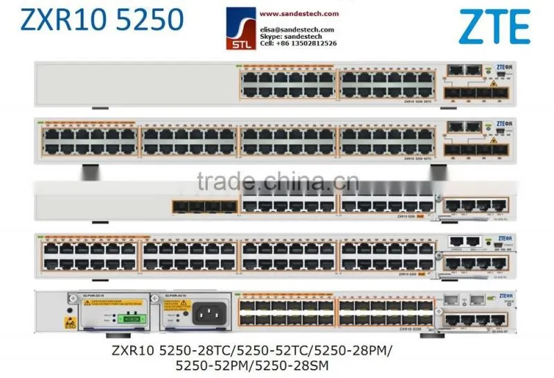 ZTE RS-52-4GE-SFP/E, 4-port GE optical interface extension card for ZTE ZXR10 5250