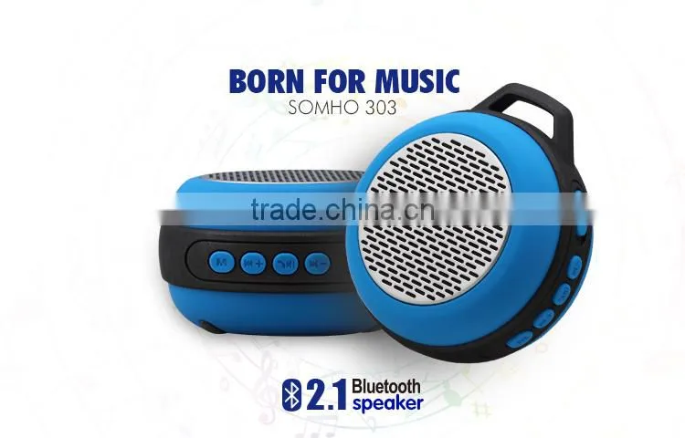 Super mini light weight outdoor portable active type wireless bluetooth speaker for mobile phone