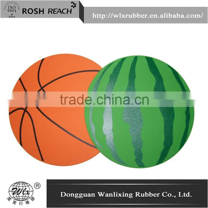 round rubber tea cup coaster
