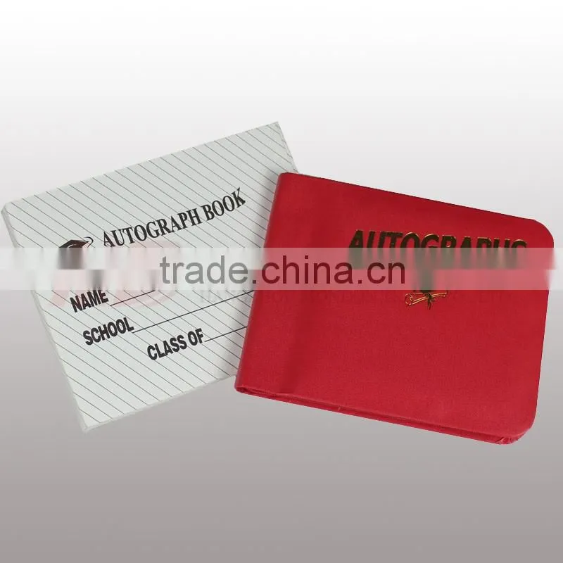 Simple Autograph Book With Zipper