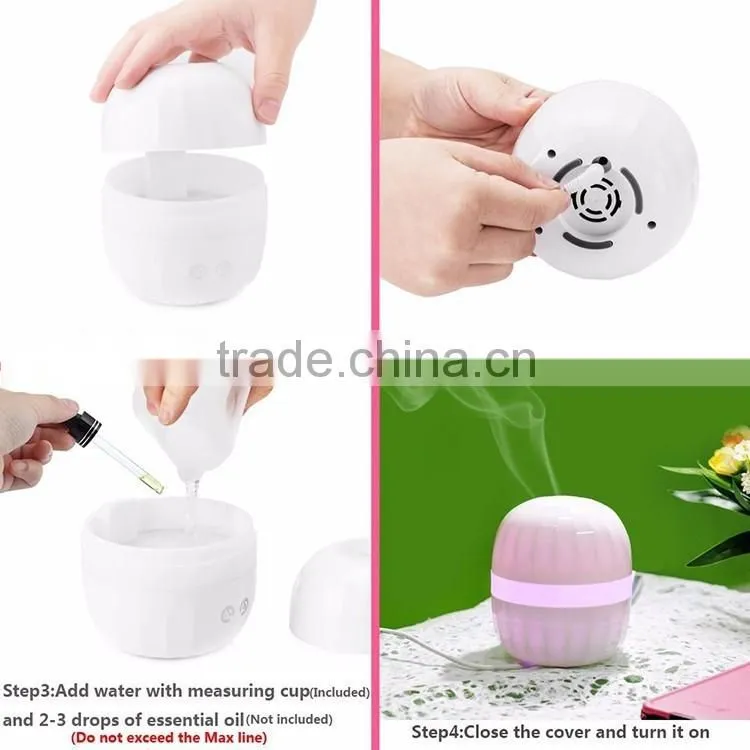 Portable Mini Humidifier 100 ml For Home Use 7 Colors Light Aroma Diffuser