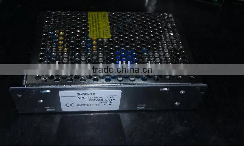 Wenzhou Supplier 50W Single Output Switching Power Supply
