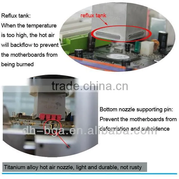 BGA Rework Machine DH-A2 With CCD Camera Optical Alignment and Laser Positioning