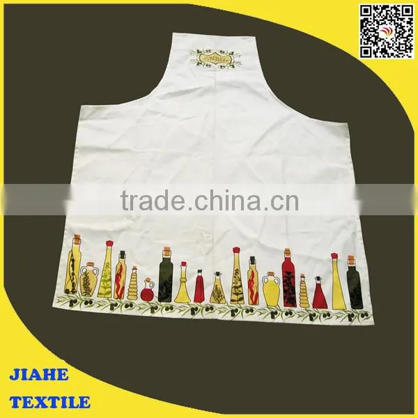 printed linen apron