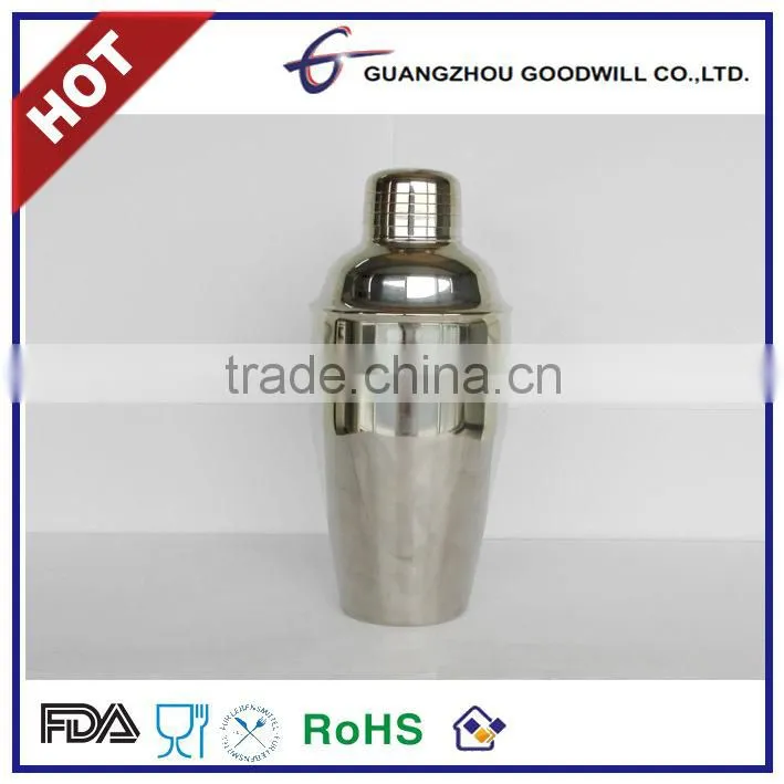 stainless steel food grade promotional bar wine cocktail shaker