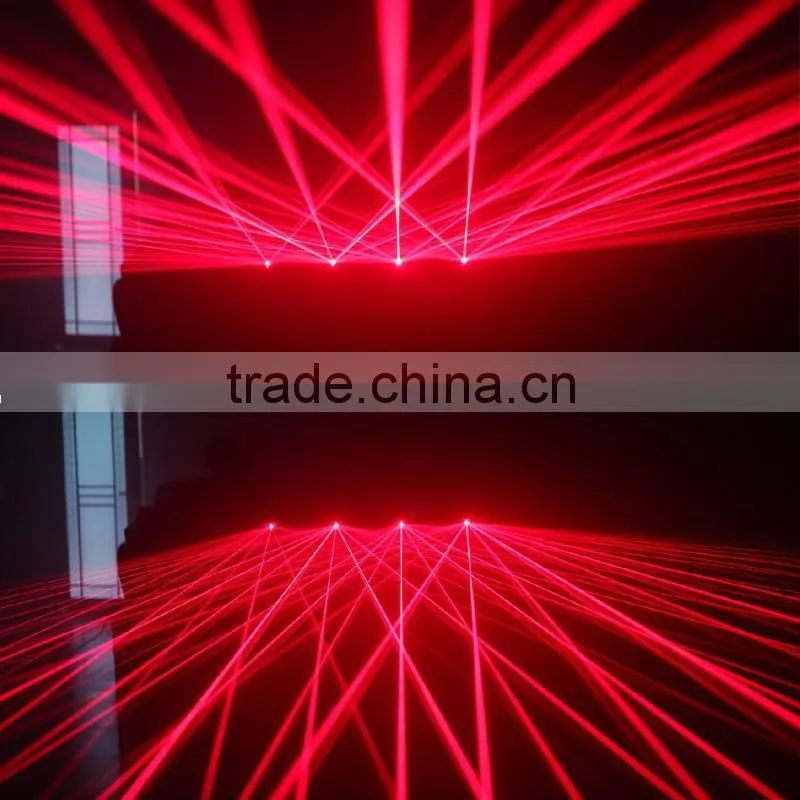 Eight Heads Red & Green 600mW Beams Effect Laser Light