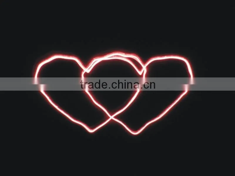 single red 200mW laser light with double holes by step motor