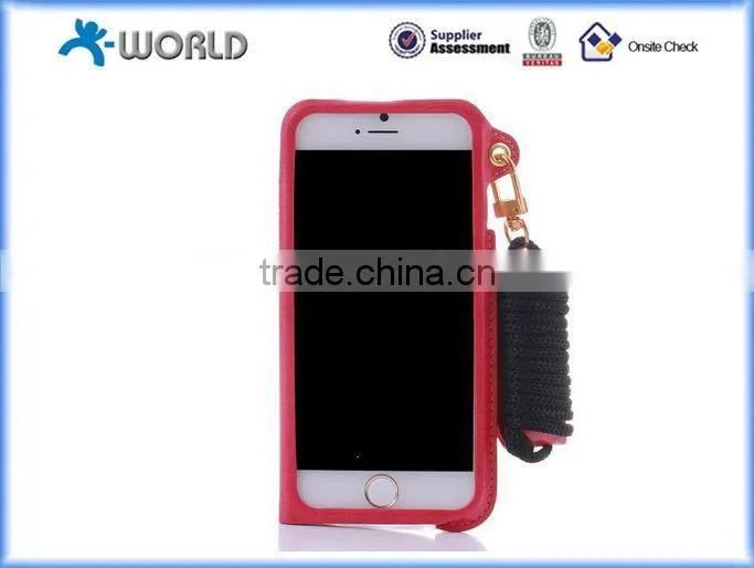 Muilt-function Ultrathin Leather Full Window Case for iPhone 6S with Card Slot and Stand