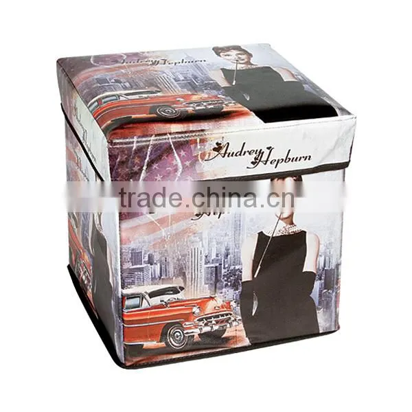 New Style Vintage Cheap Storage Stool Seating Box