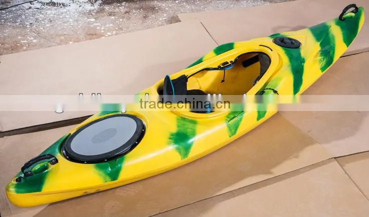 hot selling very fashion single sit in kayak & one person plastic kayak