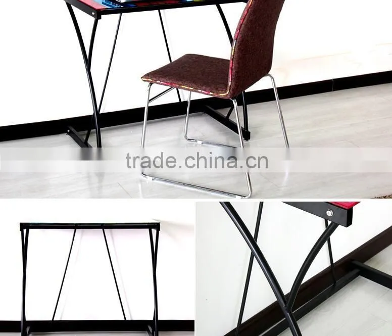 contemporary rainbow Computer Desk/ stainless steel frame