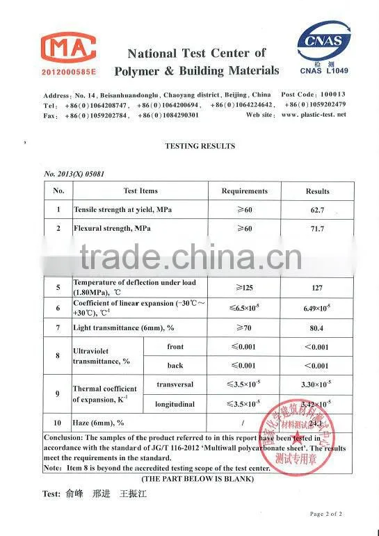Cheaper Olympic poly carbonate sheets PC19 pc solid sheet china manufacturer