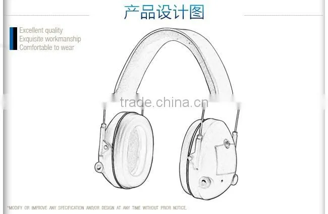 Hot-selling ABS Material Durable Tactical Ear Muff (Electronic Control)