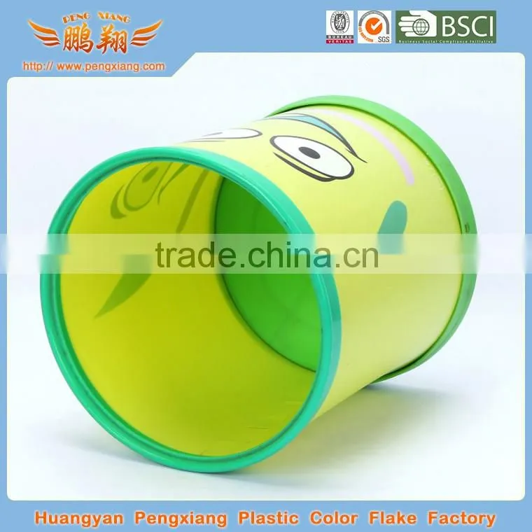 indoor household & hotel plastic dustbin cleaning dustbin plastic Transparen printing dustbin