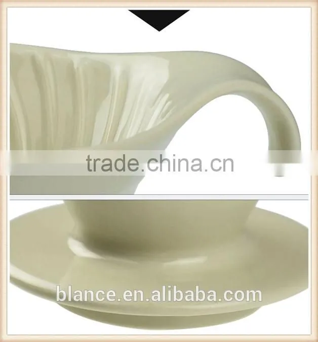 2-4 cups use porcelain coffee dripper spiral design
