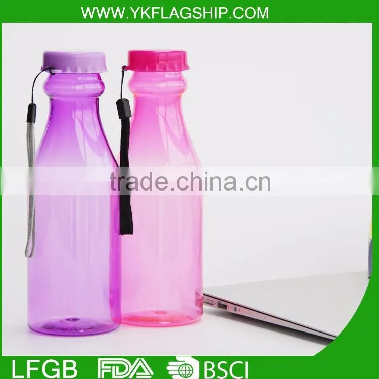 BPA free joyshaker plastic water bottle/stainless steel water bottle