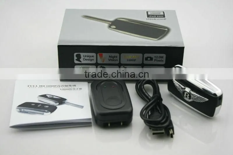 Fashionable HD 1080p car camera key , best hidden cameras for cars