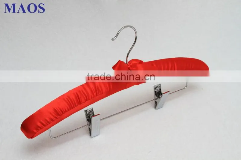 Good quality Red fashional satin pant Hanger