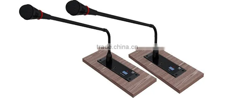 Embedded Chairman Discussion Audio conference mic system