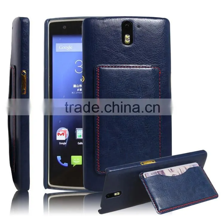 Back Cover Multifunction Wallet Pouch PU Leather Flip Case With Stand Photo Frame Card Holder for Oneplus One