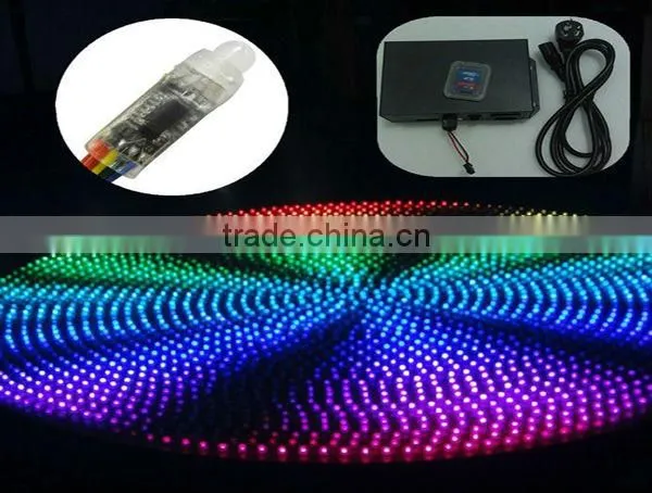 full color 2000 pixels low cost sd card led pixel controller