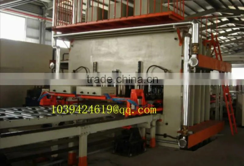 made in Linyi China Lamination hot press/Short cycle lamination hot press 4x8ft